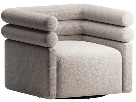 Cadeira girat&oacute;ria Tomi Modelo 3D