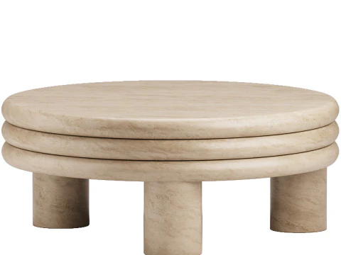 Name Brittny Round Coffee Table 3D Model