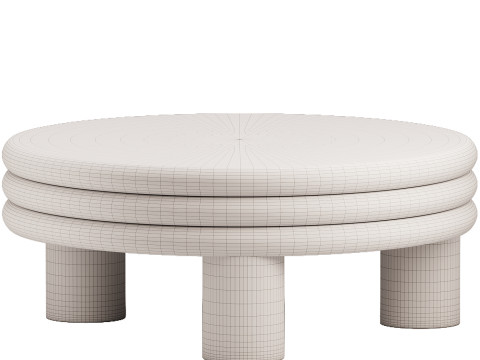 Name Brittny Round Coffee Table 3D Модель