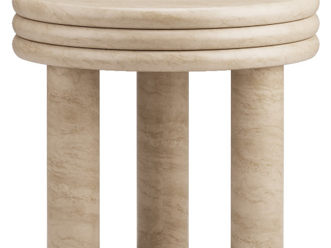 Roma Round Side Table 3D 모델