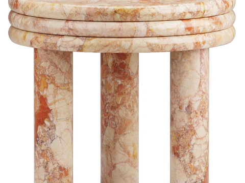 Roma Round Side Table 3D Model