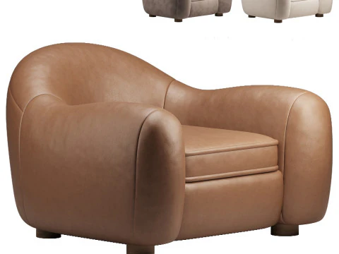 Jean Royere oleh Phillips Model 3D