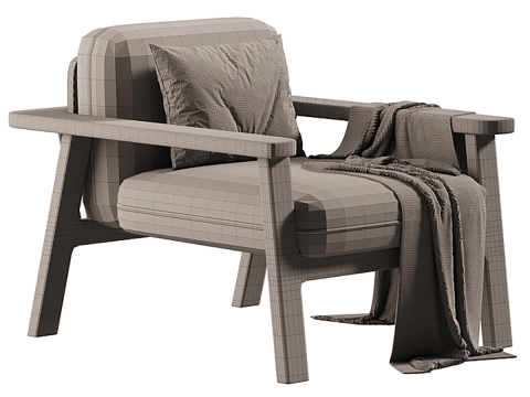 COMB Lounge Chair Model 3D