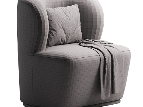 GUBI - Stay Lounge Chair Modello 3D