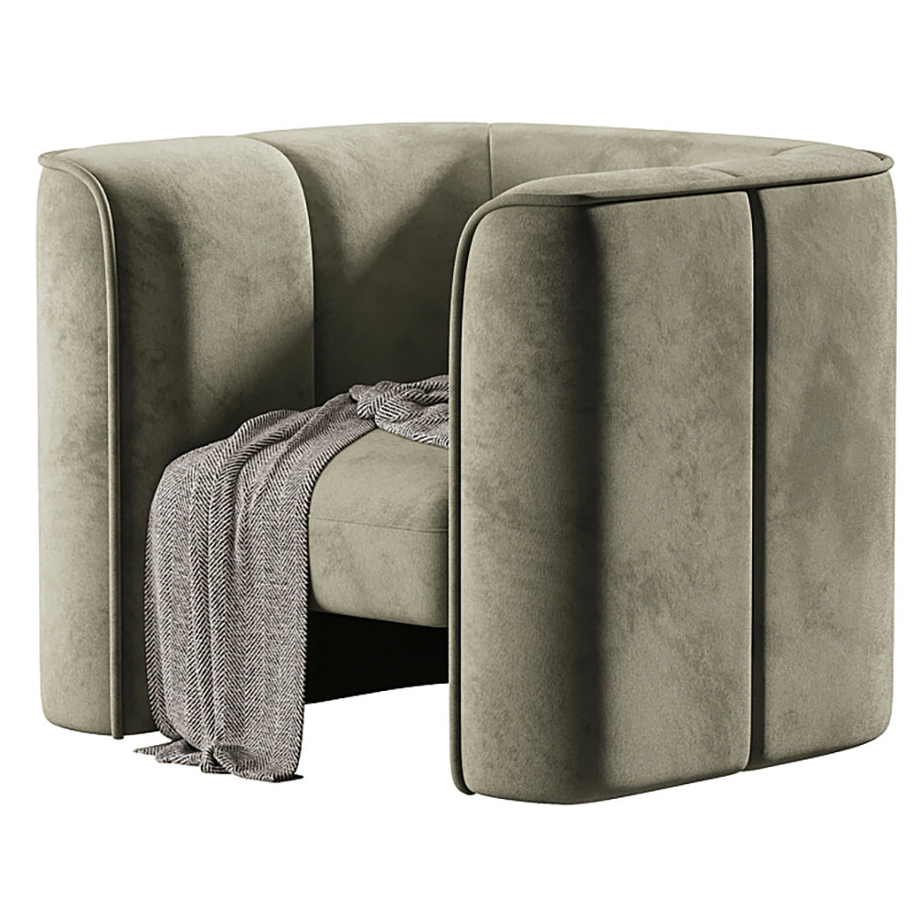 Mila Chair 3D Model .c4d .max .obj .3ds .fbx .stl .blend 