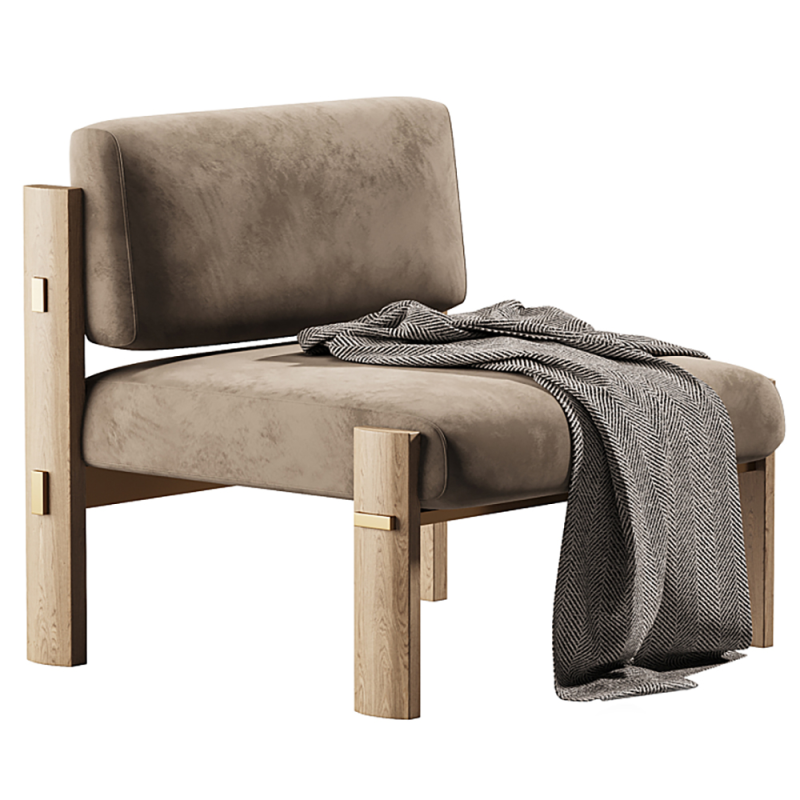 Hedalgo Lounge Chair 3D Model .c4d .max .obj .3ds .fbx .stl .blend