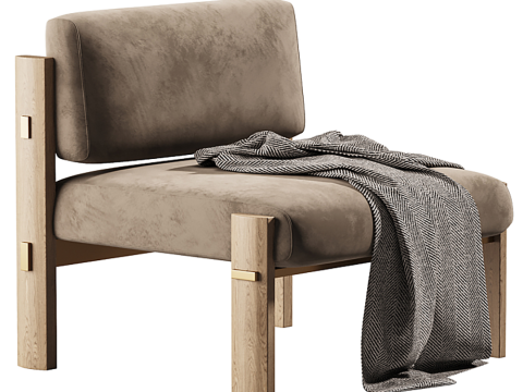 Hedalgo Lounge Chair 3D Модель