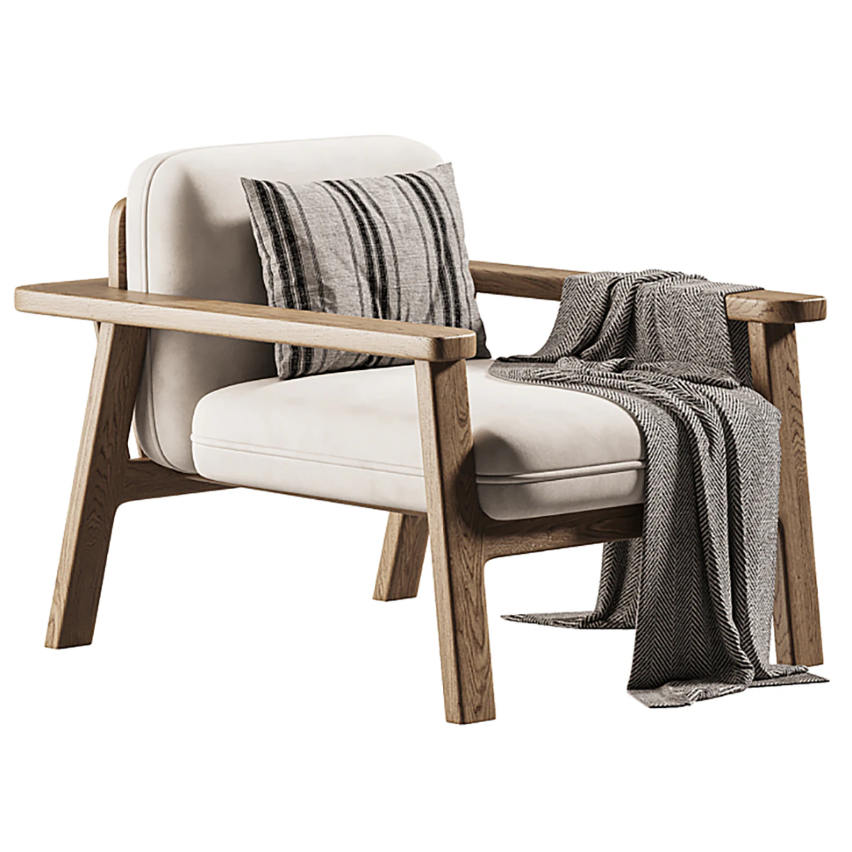 COMB Lounge Chair 3D Model .c4d .max .obj .3ds .fbx .stl .blend 