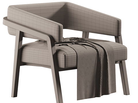 Dexter Lounge Chair by Four Hands Modello 3D