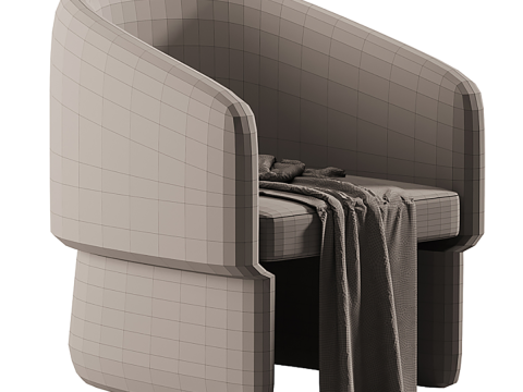Lauryn Lounge Chair Model 3D