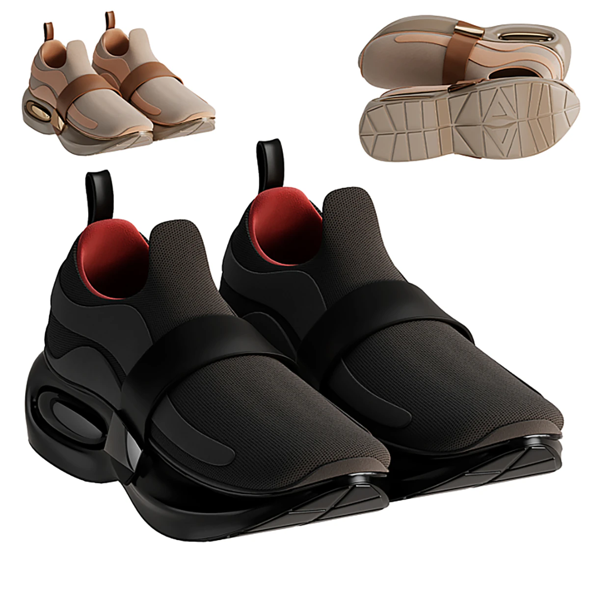 Sneakers 3D Model .c4d .max .obj .3ds .fbx .stl .blend 