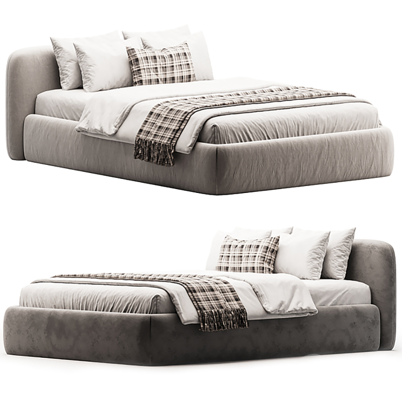 Yun Bed Modello 3D .c4d .max .obj .3ds .fbx .stl .blend