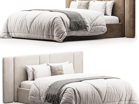 Raya bed by One Home Modello 3D