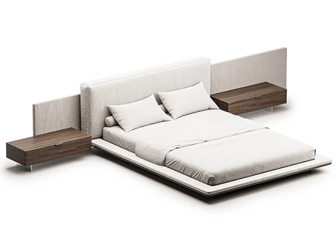 क्षैतिज बिस्तर 3D मॉडल