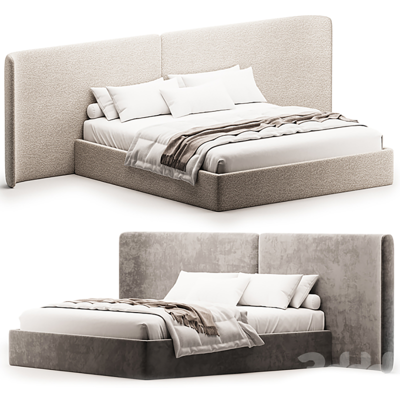 Bed Fless 180 3D Model .c4d .max .obj .3ds .fbx .stl .blend