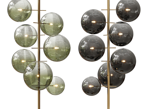 Radice Bolle Stelo Floor Lamp Model 3D