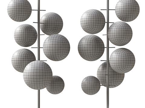 Radice Bolle Stelo 落地灯 3D 模型