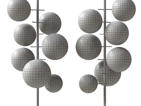 Radice Bolle Stelo フロアランプ 3Dモデル