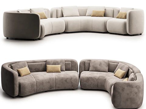 SOF&Aacute; B&eacute;zier Modelo 3D