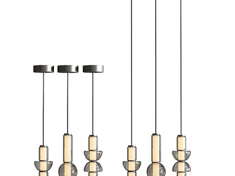 ペンダントランプ Prank Italux Bruni 3Dモデル