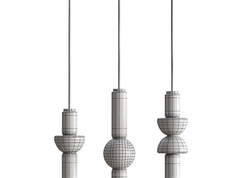 ペンダントランプ Prank Italux Bruni 3Dモデル