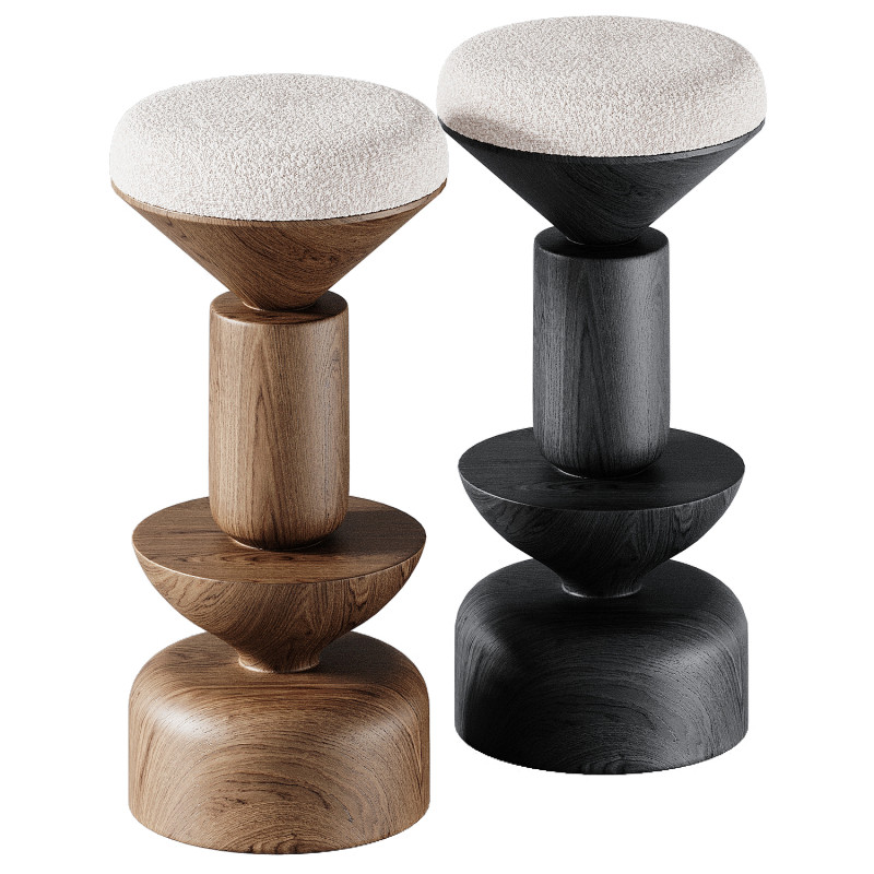 Imara Bar Stool Model 3D .c4d .max .obj .3ds .fbx .stl .blend