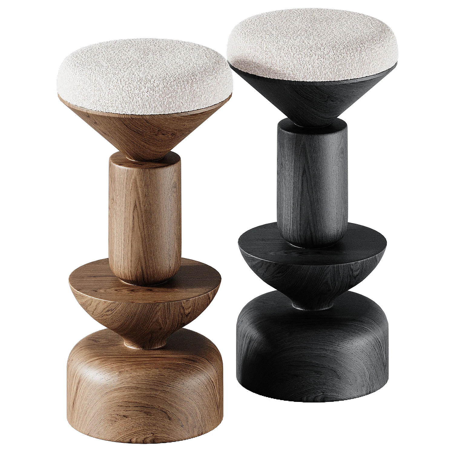 Imara Bar Stool 3D Model .c4d .max .obj .3ds .fbx .stl .blend 