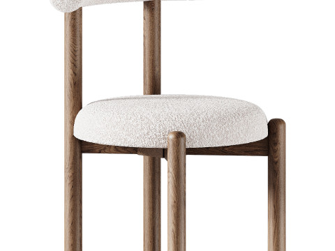 Dame Dining Chair Model 3D