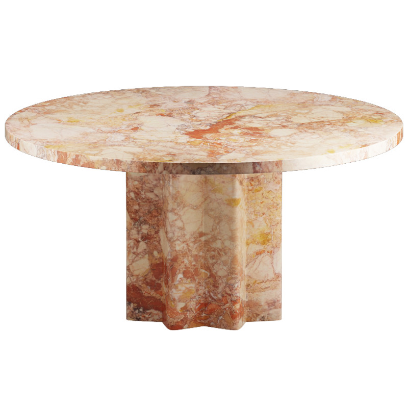 Mardi Marble Dining Table 3D Model .c4d .max .obj .3ds .fbx .stl .blend