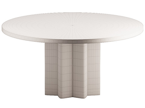 Mardi Marble Dining Table 3D Model