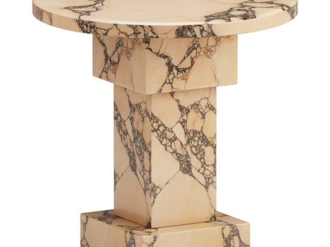 Potts Round Side Table Model 3D