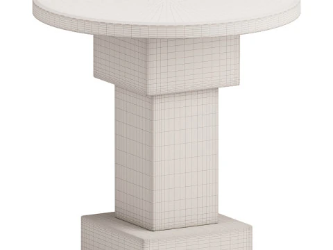 Potts Round Side Table 3D Model