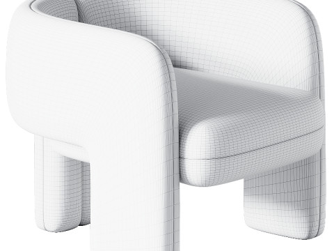 Kursi berlengan Emma oleh Giulio Marelli oleh giuliomarelli Model 3D