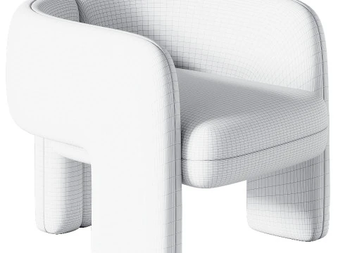 Emma armchair by Giulio Marelli by giuliomarelli 3D Model