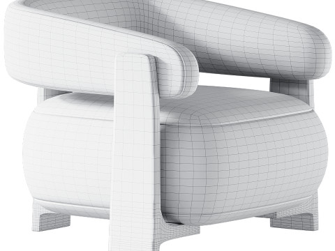 Kave Home 花岗岩扶手椅 由 debameubelen 设计 3D 模型