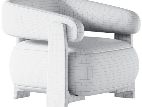 Гранітне крісло Kave Home від debameubelen 3D Модель