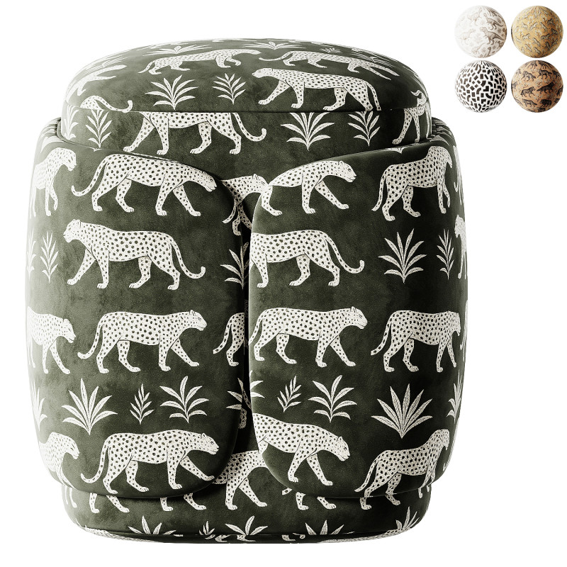 अदृश्य संग्रह द्वारा डॉली स्टूल 3D मॉडल .c4d .max .obj .3ds .fbx .stl .blend