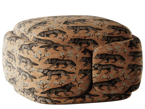 Dolly Ottoman 3D Model