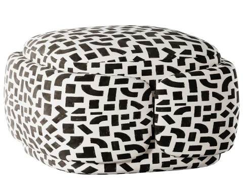Dolly Ottoman 3D Model