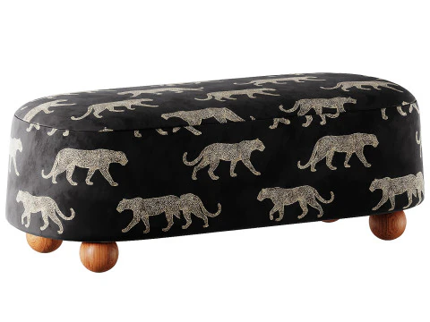 Everly Ottoman 3D Model