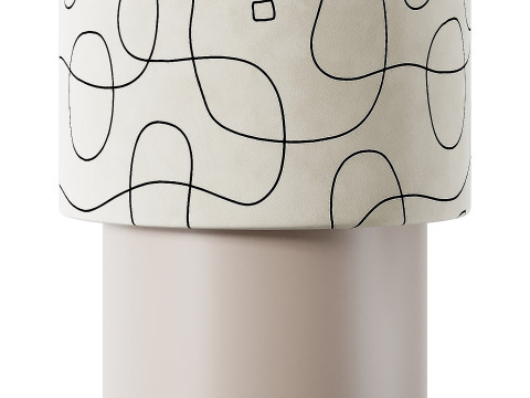 Pouf Linz di Ana Roque Interiors Modello 3D