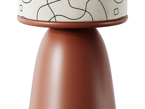 安娜·罗克室内设计 PLAGE POUF 3D 模型