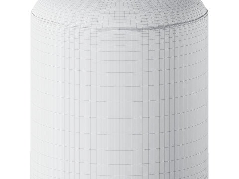 Kelim-Teppich-Pouf-Ottoman 3D Modell