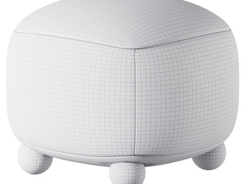 Pouf Here Nearby House Gray-graphite 3D Model