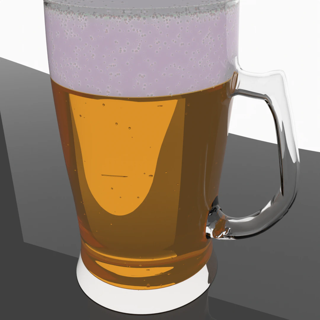 beermug 3D Model .c4d .max .obj .3ds .fbx .stl .blend