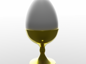 egg in gold cup CG Textures