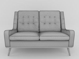 classic sofa 3D मॉडल