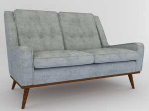 classic sofa 3D मॉडल