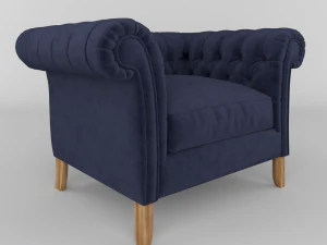 canap&eacute; classique Modèle 3D