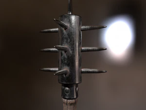 Medieval iron mace 3D Model